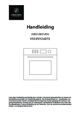 Gebruiksaanwijzing FRILEC oven inbouw VESUVIO6072