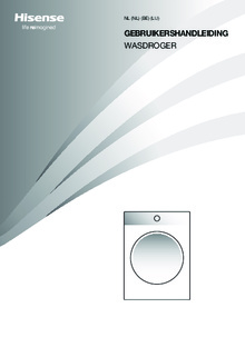 Gebruiksaanwijzing HISENSE droger warmtepomp DH3V800UW BLX