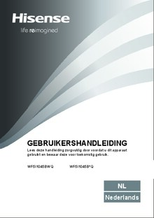 Gebruiksaanwijzing HISENSE wasmachine WF5I1045BWQ