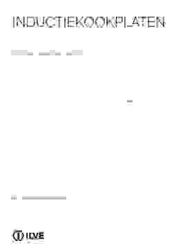 Gebruiksaanwijzing ILVE kookplaat inductie inbouw HCBI906TC BK