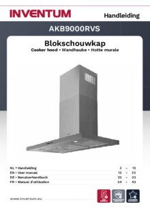 Gebruiksaanwijzing INVENTUM afzuigkap AKB9000RVS