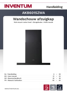 Gebruiksaanwijzing INVENTUM afzuigkap inbouw AKB6015ZWA