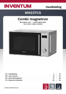 Gebruiksaanwijzing INVENTUM combi magnetron MN237CS