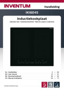 Gebruiksaanwijzing INVENTUM kookplaat inbouw IKI6045