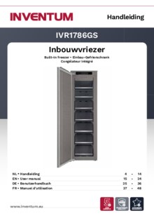 Gebruiksaanwijzing INVENTUM vrieskast inbouw IVR1786GS