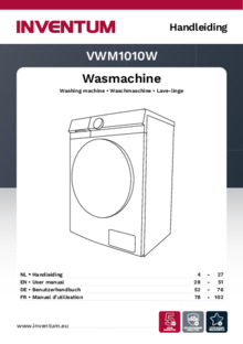 Gebruiksaanwijzing INVENTUM wasmachine VWM1010B