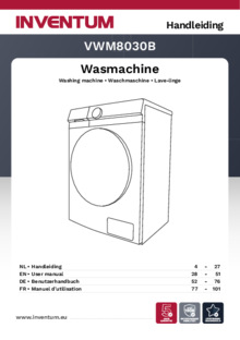 Gebruiksaanwijzing INVENTUM wasmachine VWM8030B
