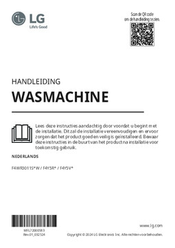 Gebruiksaanwijzing LG wasmachine F4WR3011S6W