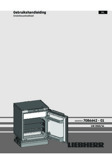 Gebruiksaanwijzing LIEBHERR koelkast onderbouw UIK 1510 26
