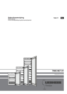 Gebruiksaanwijzing LIEBHERR wijnkoelkast inbouw EWTGB 1683 26