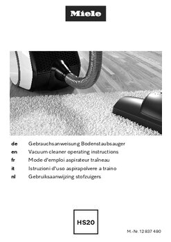 Gebruiksaanwijzing MIELE stofzuiger BOOST CX1 BLUE PULSE OBSIDIAAN
