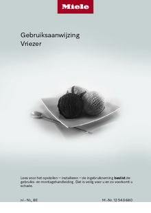 Gebruiksaanwijzing MIELE vrieskast FN 4372 D WS  1