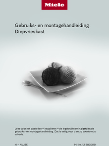 Gebruiksaanwijzing MIELE vrieskast tafelmodel FN 4002 D WS