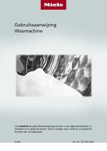 Gebruiksaanwijzing MIELE wasmachine WED395WPS