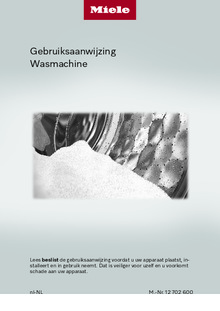 Gebruiksaanwijzing MIELE wasmachine WQ1200WPS