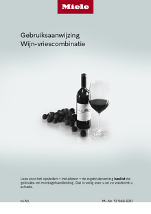 Gebruiksaanwijzing MIELE wijnkoelkast KWNS 4784 DE EDT CS