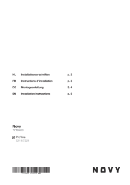 Gebruiksaanwijzing NOVY recirculatie startset 7210400