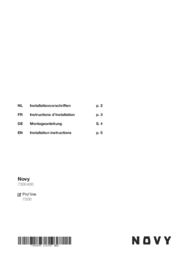 Gebruiksaanwijzing NOVY recirculatie startset 7300400