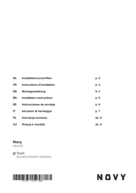 Gebruiksaanwijzing NOVY recirculatie startset 894400