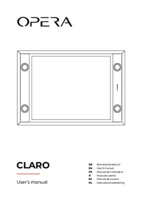 Gebruiksaanwijzing OPERA afzuigkap plafond CLARO CCL086B1