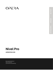 Gebruiksaanwijzing OPERA inductie kookplaat met afzuiging inbouw DNP93B210 Nivel Pro 930