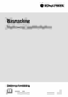Gebruiksaanwijzing SCHULTHESS wasmachine TITAN ROCK