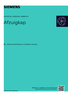 Gebruiksaanwijzing SIEMENS afzuigkap inbouw LB57NPC60