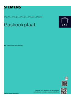 Gebruiksaanwijzing SIEMENS kookplaat inbouw EP9A6MI40N