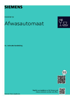 Gebruiksaanwijzing SIEMENS vaatwasser wit SN23HW07LE