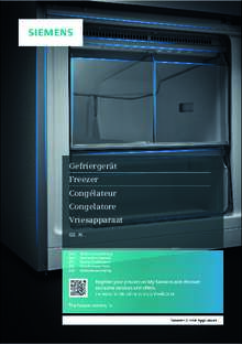 Gebruiksaanwijzing SIEMENS vrieskast wit GS58NAWCV