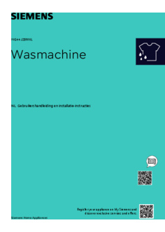Gebruiksaanwijzing SIEMENS wasmachine WG44J209NL