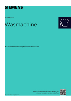 Gebruiksaanwijzing SIEMENS wasmachine WG54B2A7NL
