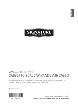 Gebruiksaanwijzing SKS warmhoudlade inbouw SKSWD2401S