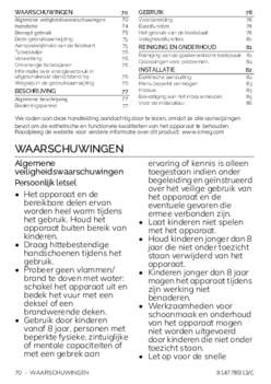 Gebruiksaanwijzing SMEG kookplaat inductie inbouw SI2B22741D