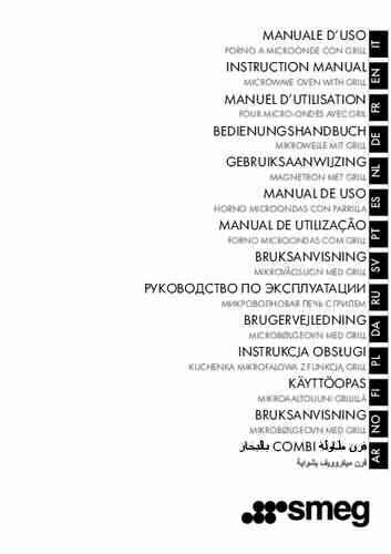 Gebruiksaanwijzing SMEG magnetron met grill MOC01SBMEU