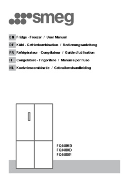 Gebruiksaanwijzing SMEG side by side koelkast FQI48KD