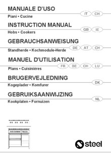 Gebruiksaanwijzing STEEL fornuis gas AP9F 4M Antaciet