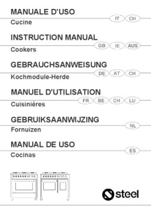 Gebruiksaanwijzing STEEL fornuis inductie X10FF 5FIW bordeaux