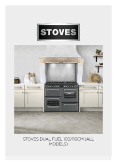 Gebruiksaanwijzing STOVES fornuis RICHMOND 110 DF DX ZWART