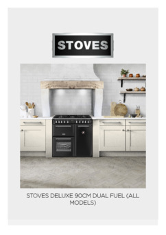 Gebruiksaanwijzing STOVES fornuis RICHMOND 90 DF DX ZWART