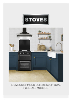 Gebruiksaanwijzing STOVES fornuis RICHMOND DX 60 DF ANT