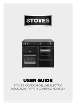 Gebruiksaanwijzing STOVES fornuis inductie RICHMOND 100 EI DX RTY ANTRACIET