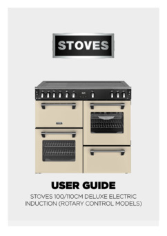 Gebruiksaanwijzing STOVES fornuis inductie RICHMOND 100 EI DX RTY CREME