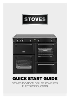 Gebruiksaanwijzing STOVES fornuis inductie RICHMOND 100 ZLS DX ZWART