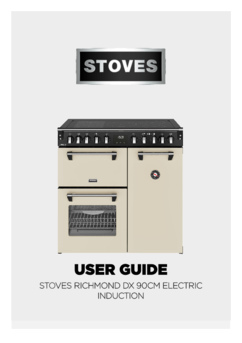 Gebruiksaanwijzing STOVES fornuis inductie RICHMOND 90 EI DX RTY CREME