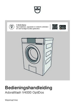 Gebruiksaanwijzing V ZUG wasmachine AdoraWash V4000 R