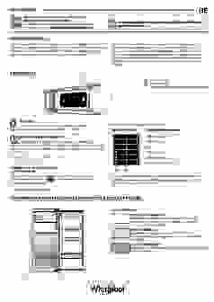 Gebruiksaanwijzing WHIRLPOOL koelkast inbouw ARG 104702