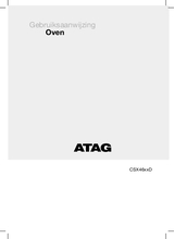 Gebruiksaanwijzing ATAG combi-stoomoven met magnetron inbouw grafiet CSX4695D