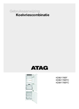 Gebruiksaanwijzing ATAG koelkast inbouw KD85178BF