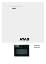 Gebruiksaanwijzing ATAG oven zwart inbouw ZX6674M